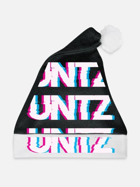 Hardtekk Tekk - Weihnachtsmütze - Schwarz/Weiß - Vorne
