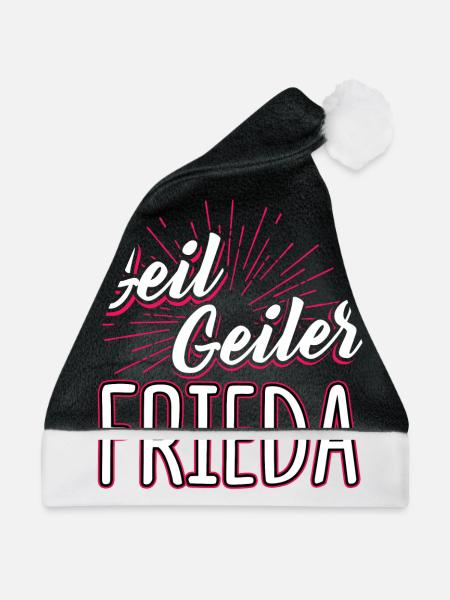 FRIEDA - Geil - Weihnachtsmütze - Schwarz/Weiß