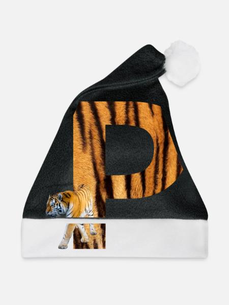 tiger p - Weihnachtsmütze - Schwarz/Weiß