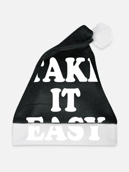 Take it easy - Weihnachtsmütze - Schwarz/Weiß