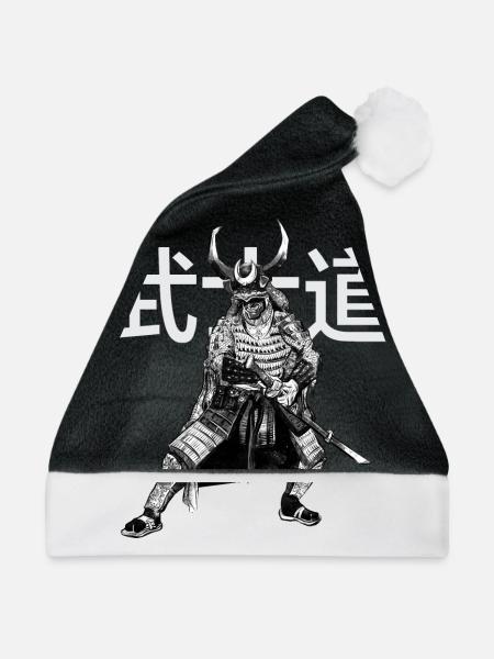 Samurai - Bushido - Weihnachtsmütze - Schwarz/Weiß