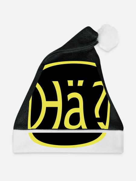 Wie bitte? Was? Hä? - Weihnachtsmütze - Schwarz/Weiß