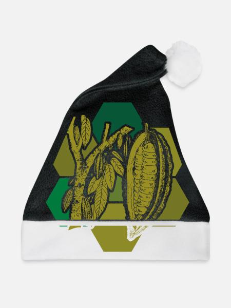 Kakao - Weihnachtsmütze - Schwarz/Weiß - Vorne