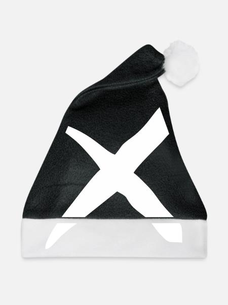 X Kreuz - Weihnachtsmütze - Schwarz/Weiß