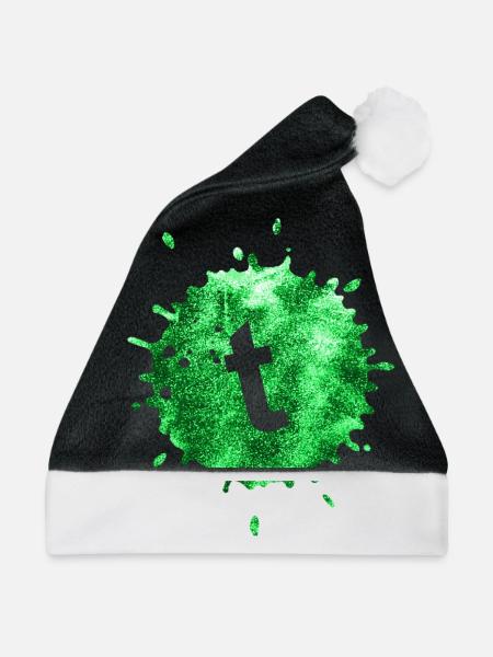 fleck grün t - Weihnachtsmütze - Schwarz/Weiß