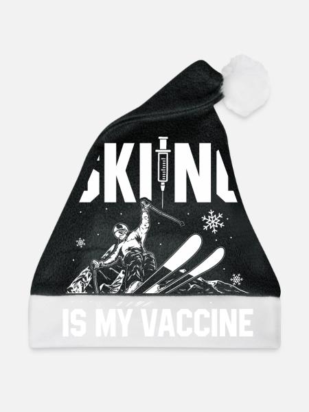Ski - Weihnachtsmütze - Schwarz/Weiß