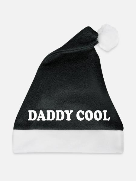 Daddy cool - Weihnachtsmütze - Schwarz/Weiß - Vorne