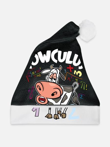Cowculus - Weihnachtsmütze - Schwarz/Weiß