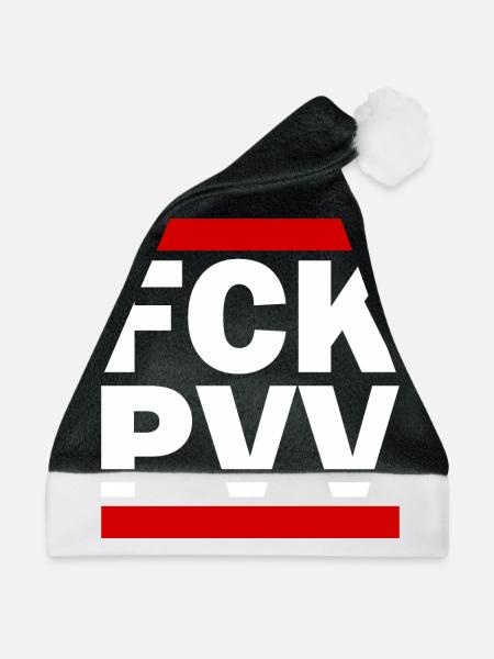 Fck pvv - Weihnachtsmütze - Schwarz/Weiß