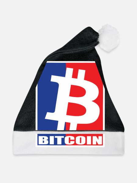 Bitcoin - Weihnachtsmütze - Schwarz/Weiß