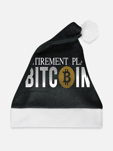 Retirement Plan Bitcoin - Weihnachtsmütze - Schwarz/Weiß