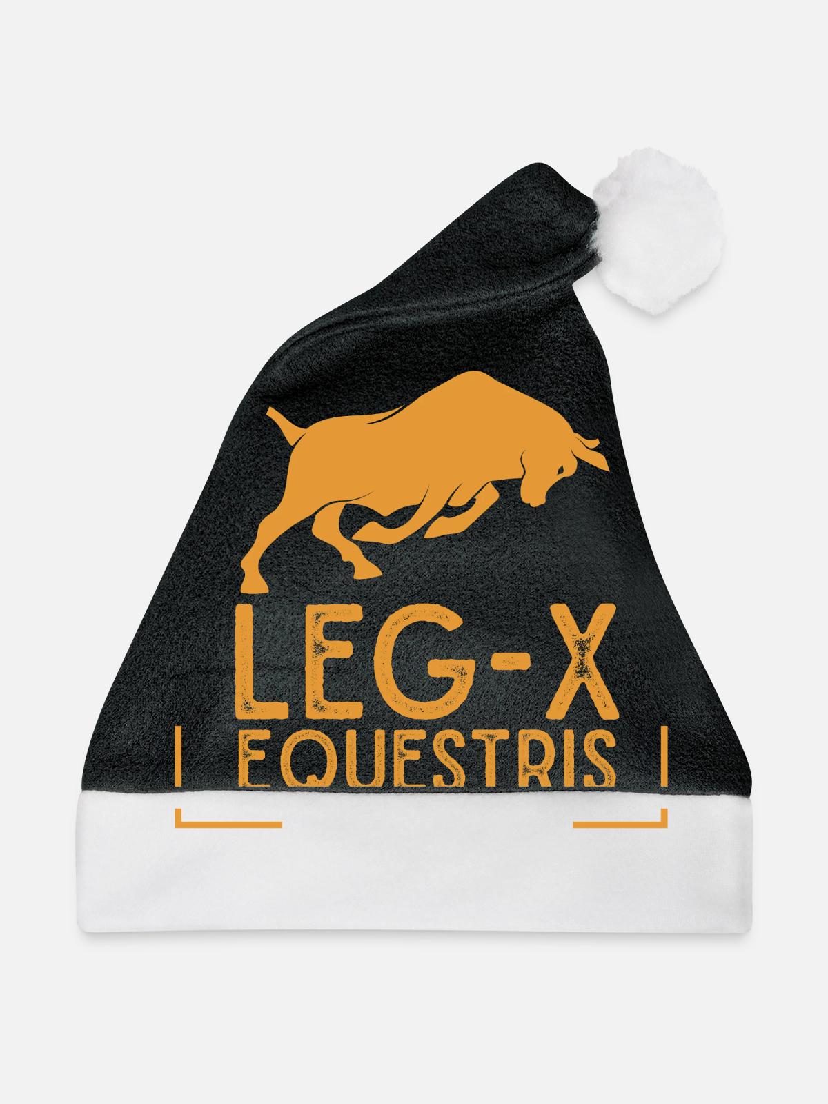 Legio X Equestris Julius Caesar - Weihnachtsmütze - Schwarz/Weiß - Vorne