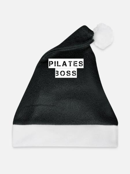Pilates - Pilates boss - Weihnachtsmütze - Schwarz/Weiß - Vorne