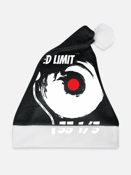 Vinyl Zeichnet Audiophile Musik - Weihnachtsmütze - Schwarz/Weiß - Vorne