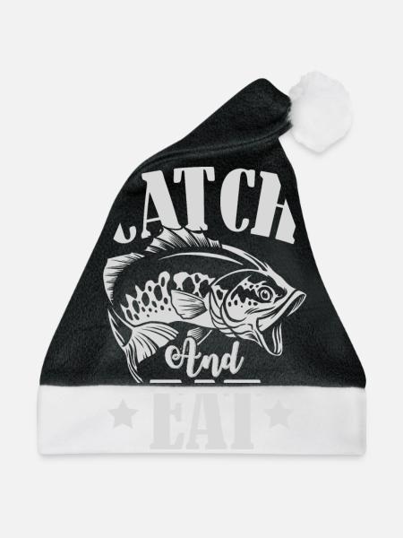 Catch Fish - Weihnachtsmütze - Schwarz/Weiß