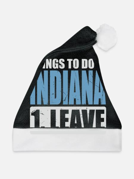 Indiana Meme - Weihnachtsmütze - Schwarz/Weiß - Vorne