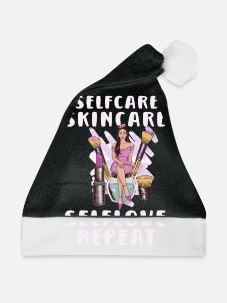 Beautician Esthetician Make Up Beauty-care Salon - Weihnachtsmütze - Schwarz/Weiß - Vorne