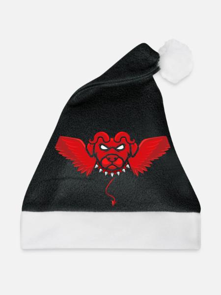 Teufelshund - Weihnachtsmütze - Schwarz/Weiß