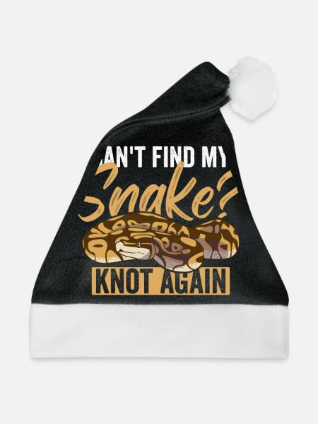 Königspython Ball Python - Weihnachtsmütze - Schwarz/Weiß