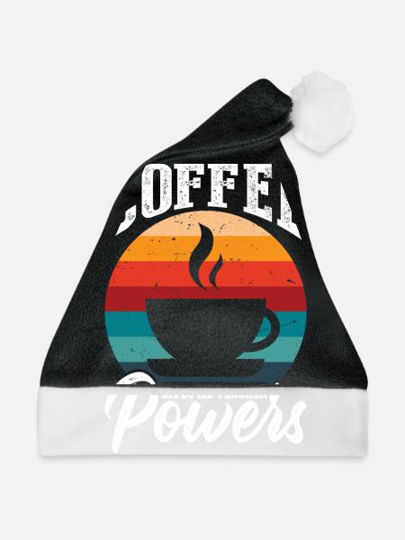 Kaffee Gibt Mir Lehrermächte - Weihnachtsmütze - Schwarz/Weiß