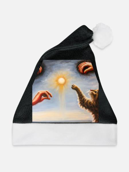 Cat Art History - Weihnachtsmütze - Schwarz/Weiß