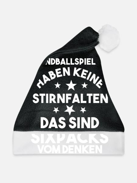 Handballspieler Handballer Handballverein Handball - Weihnachtsmütze - Schwarz/Weiß