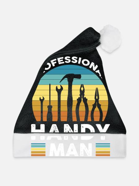 Professioneller Handwerker - Weihnachtsmütze - Schwarz/Weiß
