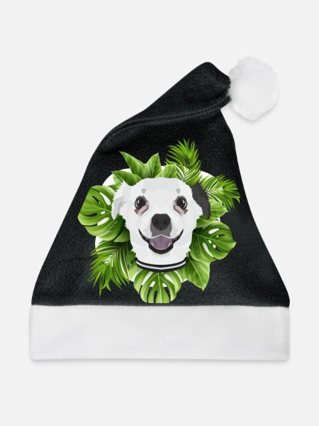 Tropical Chihuahua - Weihnachtsmütze - Schwarz/Weiß