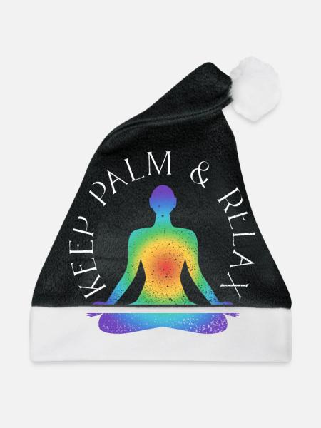 Reiki Meister Für Energie - Weihnachtsmütze - Schwarz/Weiß - Vorne