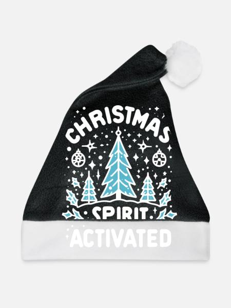 Weihnachtsstimmung aktiviert - Weihnachtsmütze - Schwarz/Weiß
