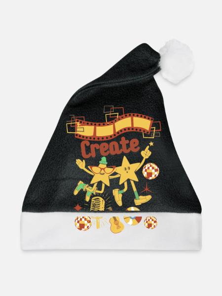 Schaffen - Weihnachtsmütze - Schwarz/Weiß
