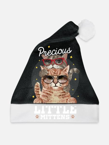 Precious little mittens - Weihnachtsmütze - Schwarz/Weiß