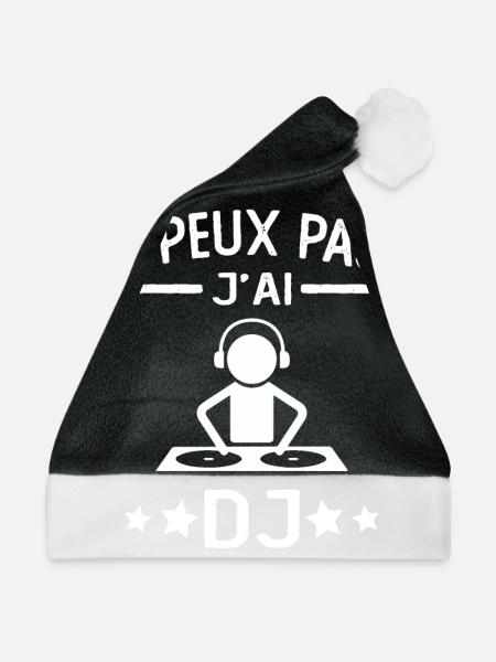 Ich kann keinen DJ haben - Weihnachtsmütze - Schwarz/Weiß