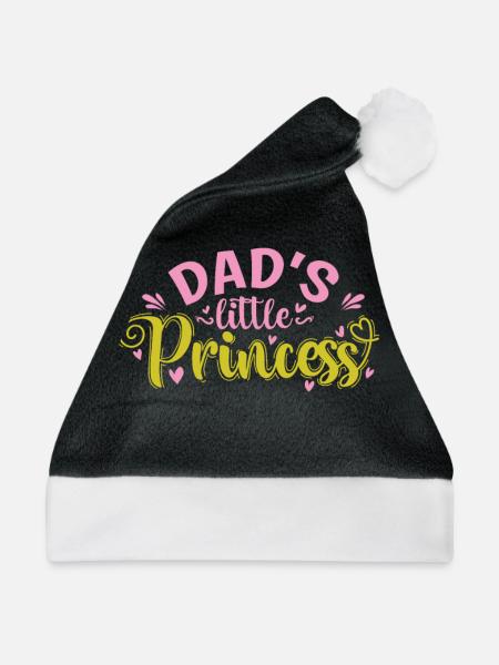Dad's little Princess - Weihnachtsmütze - Schwarz/Weiß