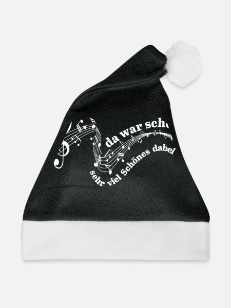 Sehr viel Schönes dabei Chorleiter Musiklehrer - Weihnachtsmütze - Schwarz/Weiß