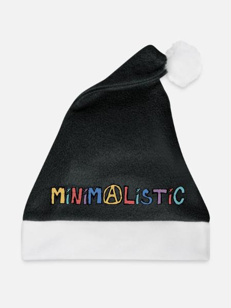Minimalistisch - Weihnachtsmütze - Schwarz/Weiß