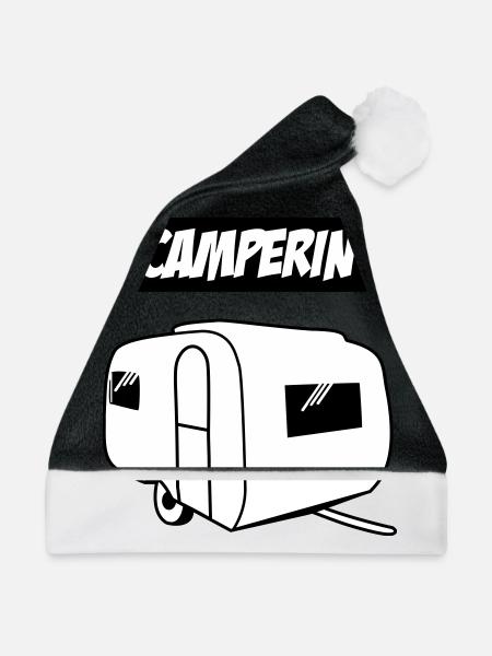 Camperin - Weihnachtsmütze - Schwarz/Weiß
