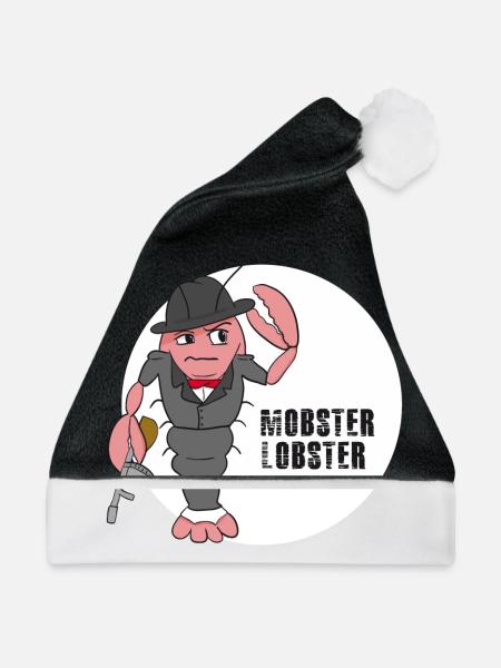 Mobster Lobster - Weihnachtsmütze - Schwarz/Weiß