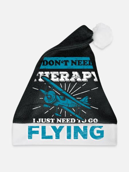Fliegen Pilot Flugzeug - Weihnachtsmütze - Schwarz/Weiß