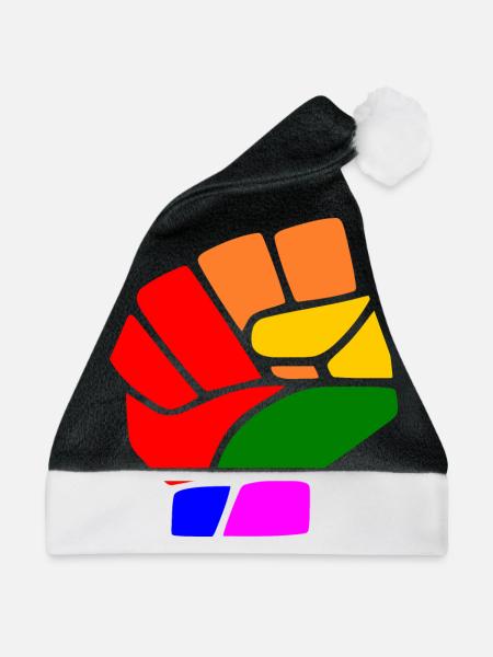 Lgbt - Weihnachtsmütze - Schwarz/Weiß