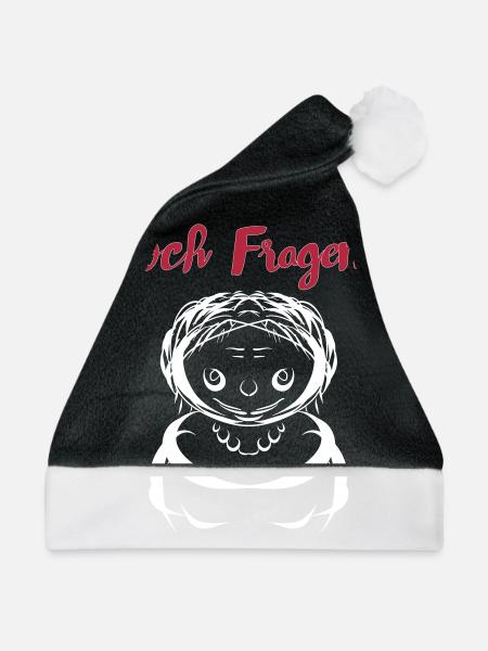 Noch Fragen? - Weihnachtsmütze - Schwarz/Weiß