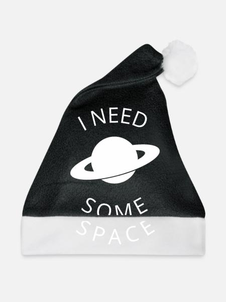 Saturn - Weihnachtsmütze - Schwarz/Weiß - Vorne