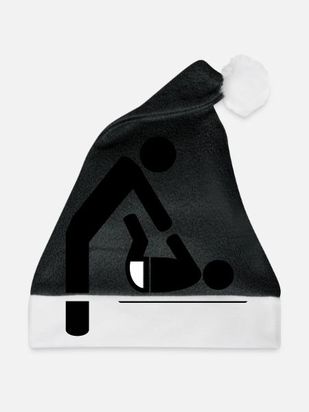 baby - Weihnachtsmütze - Schwarz/Weiß