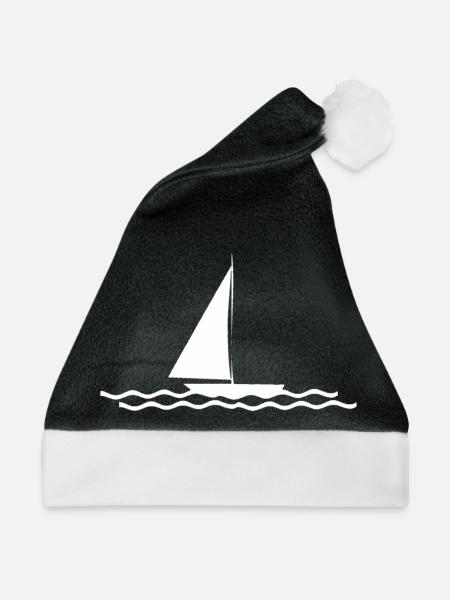 Segeln - Weihnachtsmütze - Schwarz/Weiß