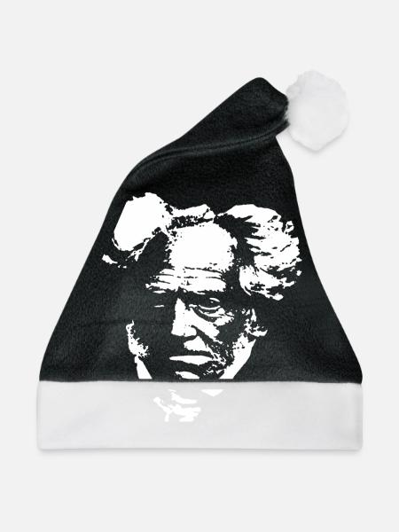 Arthur Schopenhauer - Weihnachtsmütze - Schwarz/Weiß