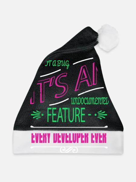 gift idea statement - Weihnachtsmütze - Schwarz/Weiß