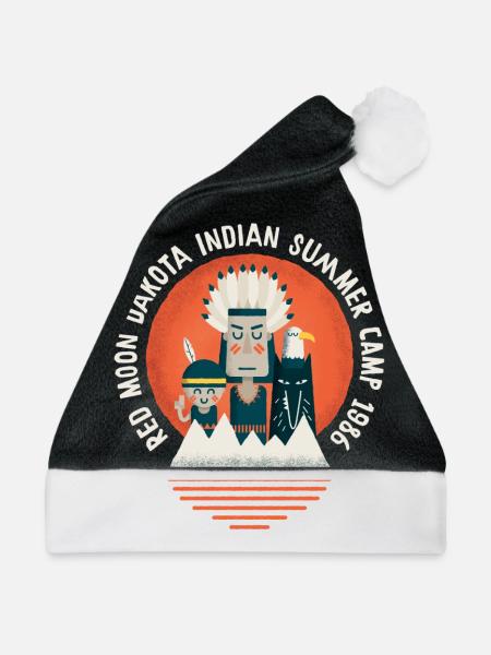 Indian Summer Camp - Weihnachtsmütze - Schwarz/Weiß