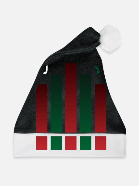 Marokko - Weihnachtsmütze - Schwarz/Weiß - Vorne