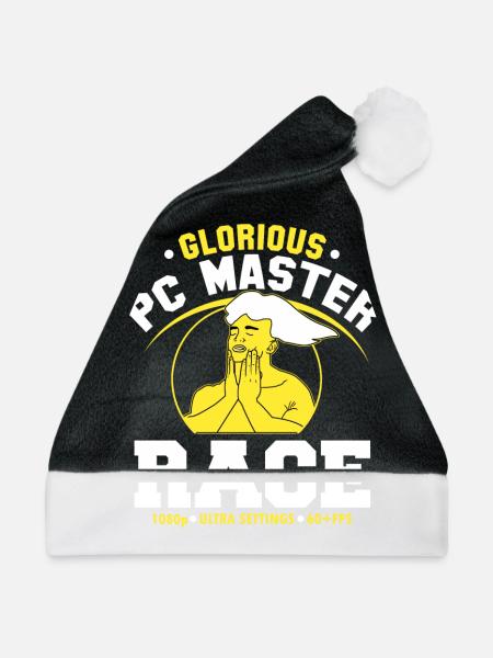 glorious pc gaming master race - Weihnachtsmütze - Schwarz/Weiß