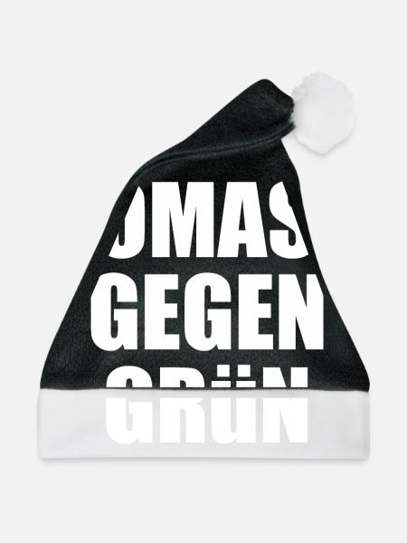 Omas gegen grün - Weihnachtsmütze - Schwarz/Weiß